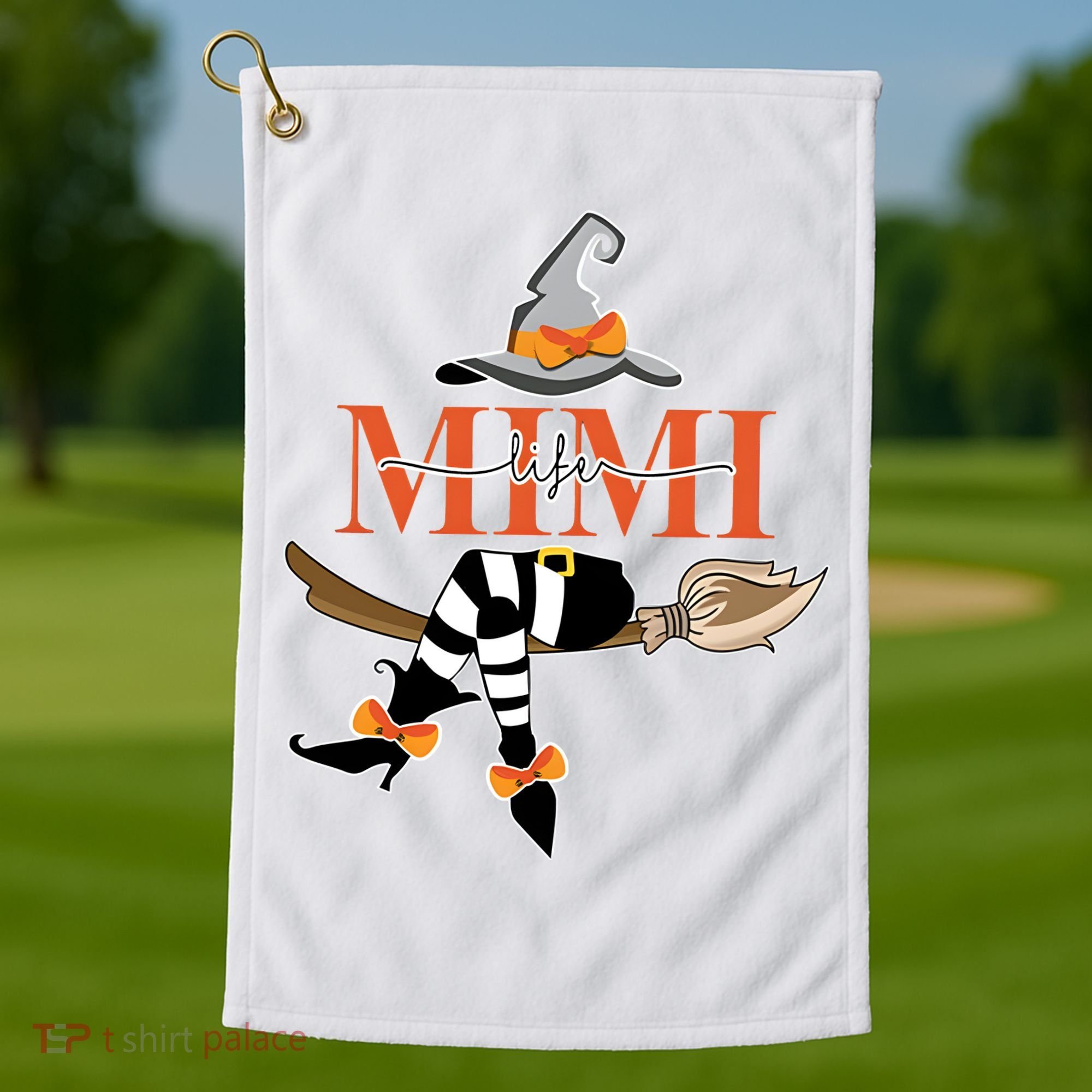 Mimi Life Mimi Witch Halloween Cute Costume Golf Towel