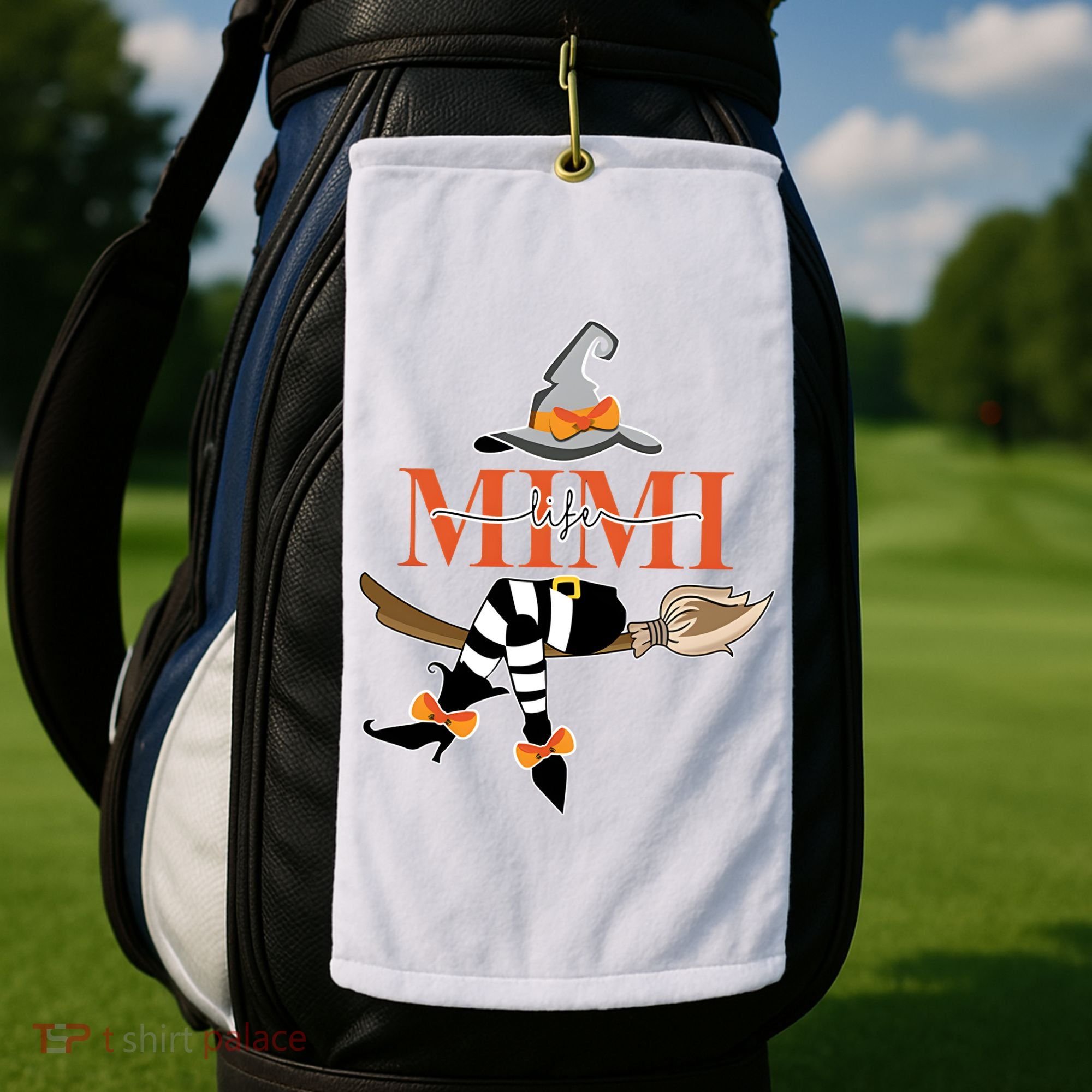 Mimi Life Mimi Witch Halloween Cute Costume Golf Towel