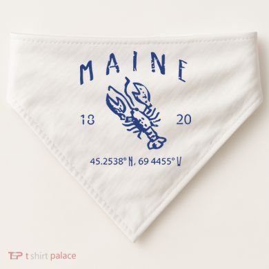 Maine Lobster USA-Made Doggie Bandana