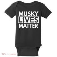 Musky Lives Matter Funny Muskie Fishing Baby Bodysuit thumb 0