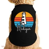 Michigan Lighthouse Doggie Tank thumb 0