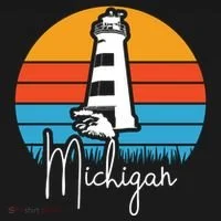 Michigan Lighthouse Doggie Tank thumb 4