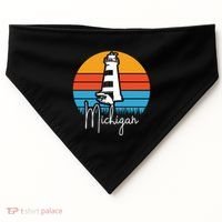 Michigan Lighthouse USA-Made Doggie Bandana thumb 0