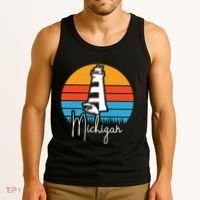 Michigan Lighthouse Tank Top thumb 3