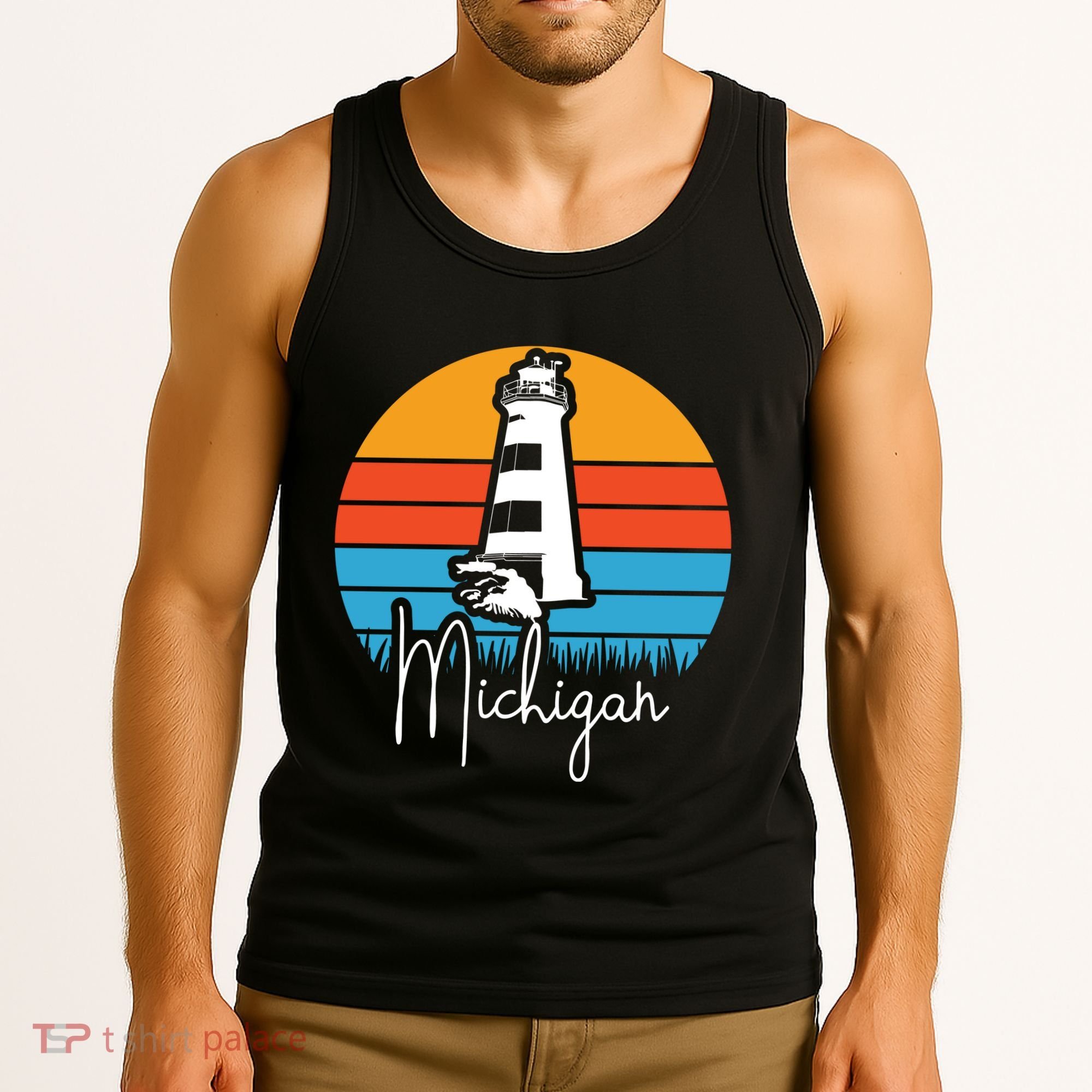 Michigan Lighthouse Tank Top