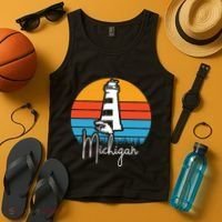 Michigan Lighthouse Tank Top thumb 4