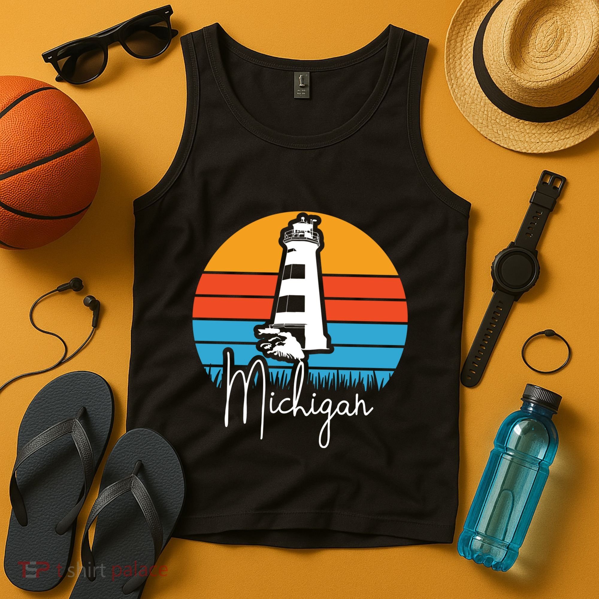 Michigan Lighthouse Tank Top