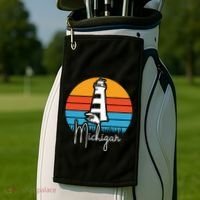 Michigan Lighthouse Golf Towel thumb 2