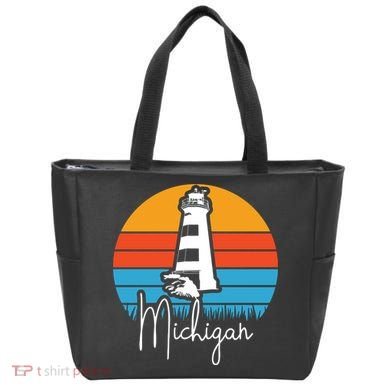 Michigan Lighthouse Tote Bag