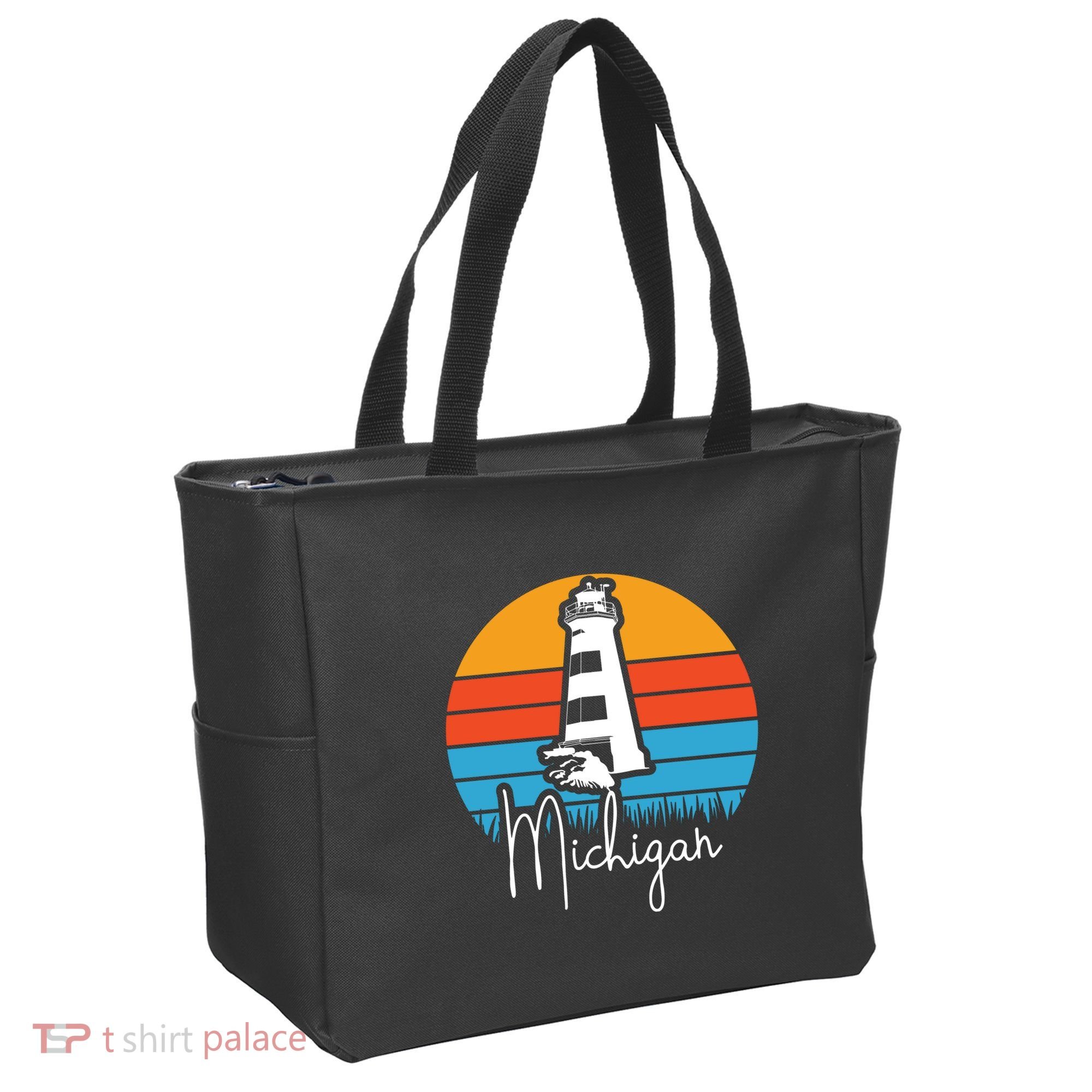 Michigan Lighthouse Tote Bag
