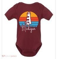 Michigan Lighthouse Baby Bodysuit thumb 0