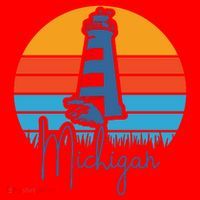 Michigan Lighthouse Santa Hat thumb 1