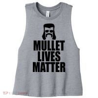 Mullet Lives Matter Women's Racerback Cropped Tank thumb 0
