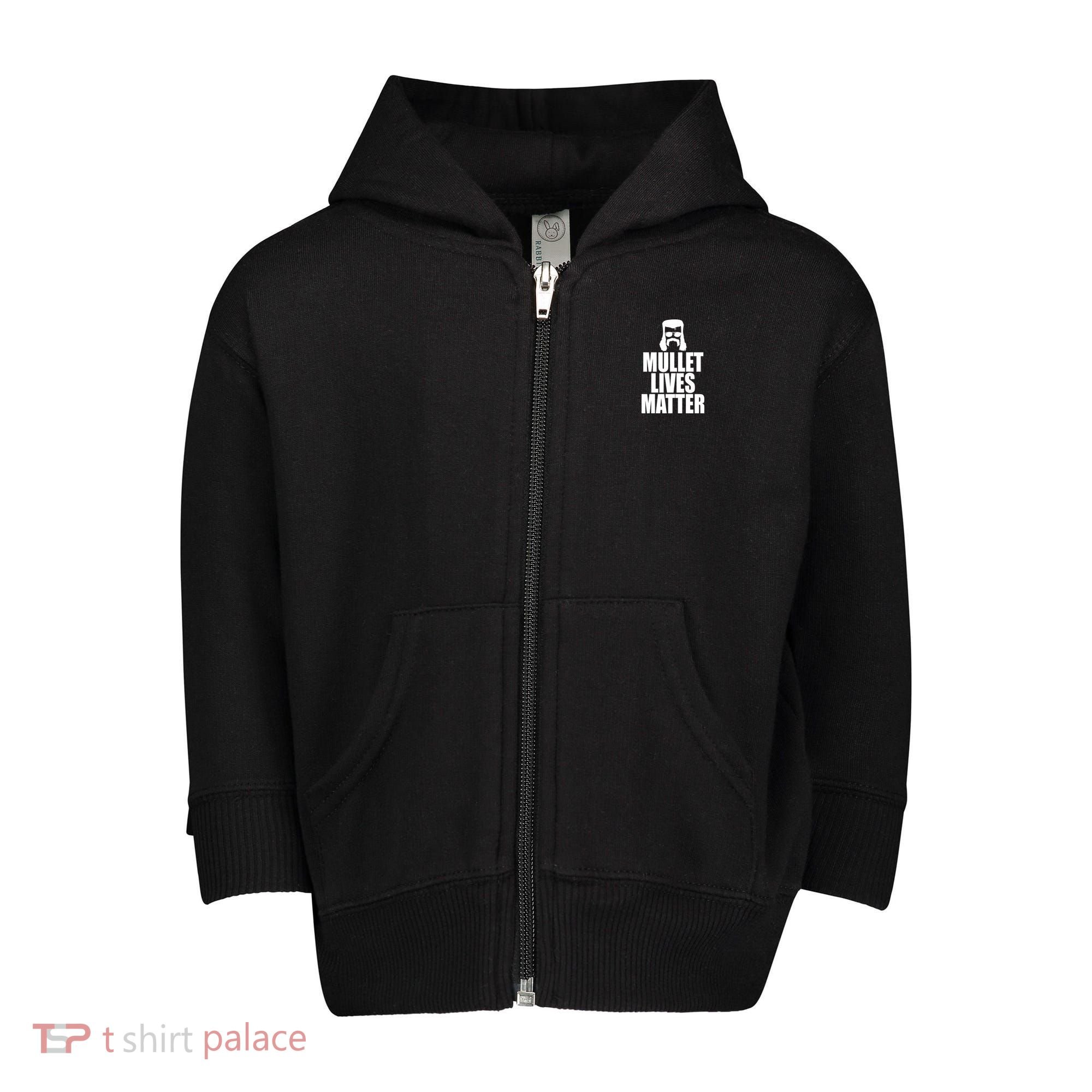 Mullet Lives Matter Toddler Zip Fleece Hoodie