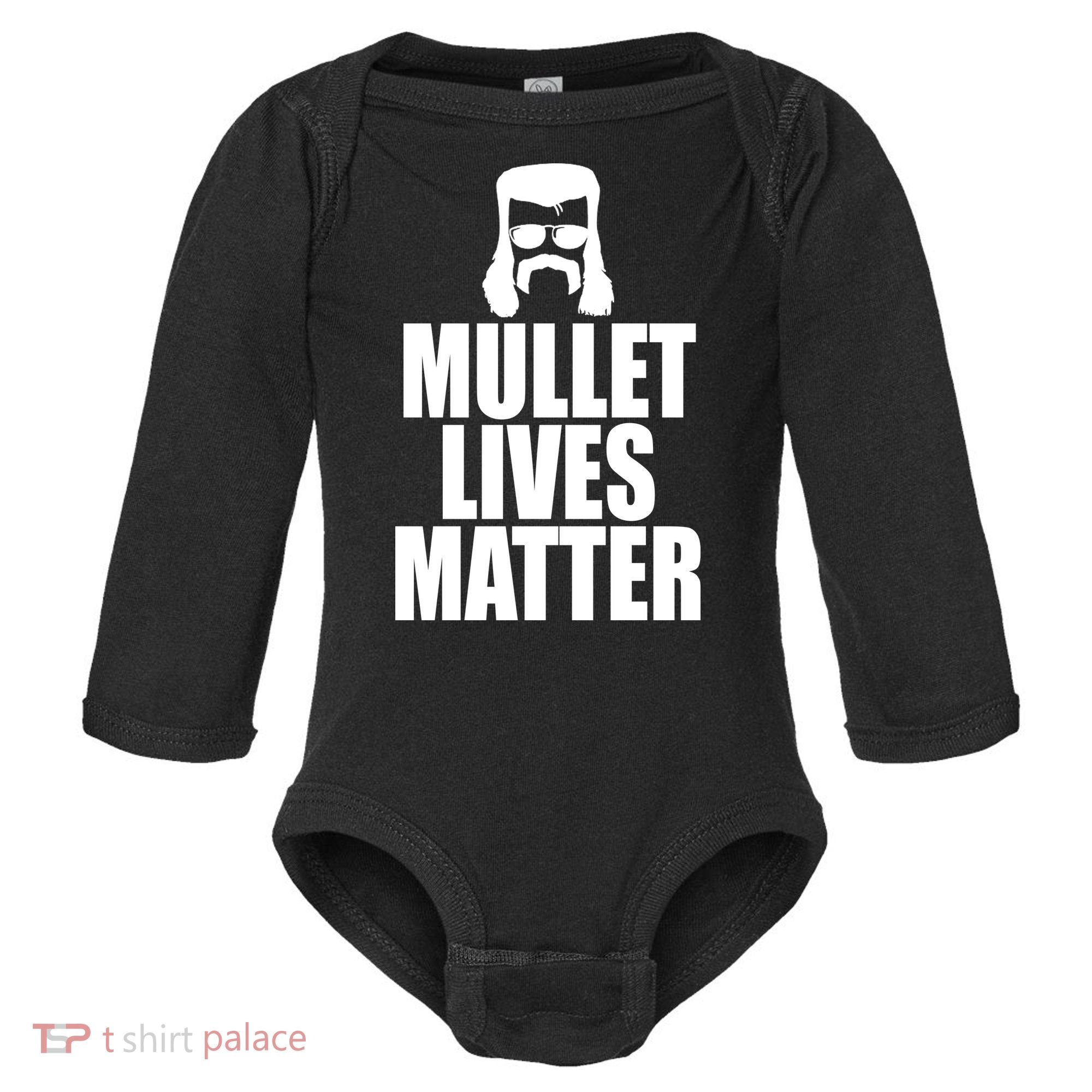 Mullet Lives Matter Baby Long Sleeve Bodysuit