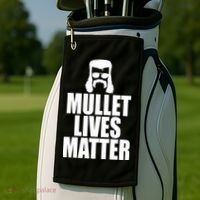 Mullet Lives Matter Golf Towel thumb 2