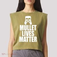 Mullet Lives Matter Garment-Dyed Women's Muscle Tee thumb 2