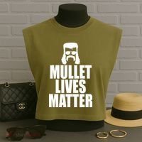 Mullet Lives Matter Garment-Dyed Women's Muscle Tee thumb 3