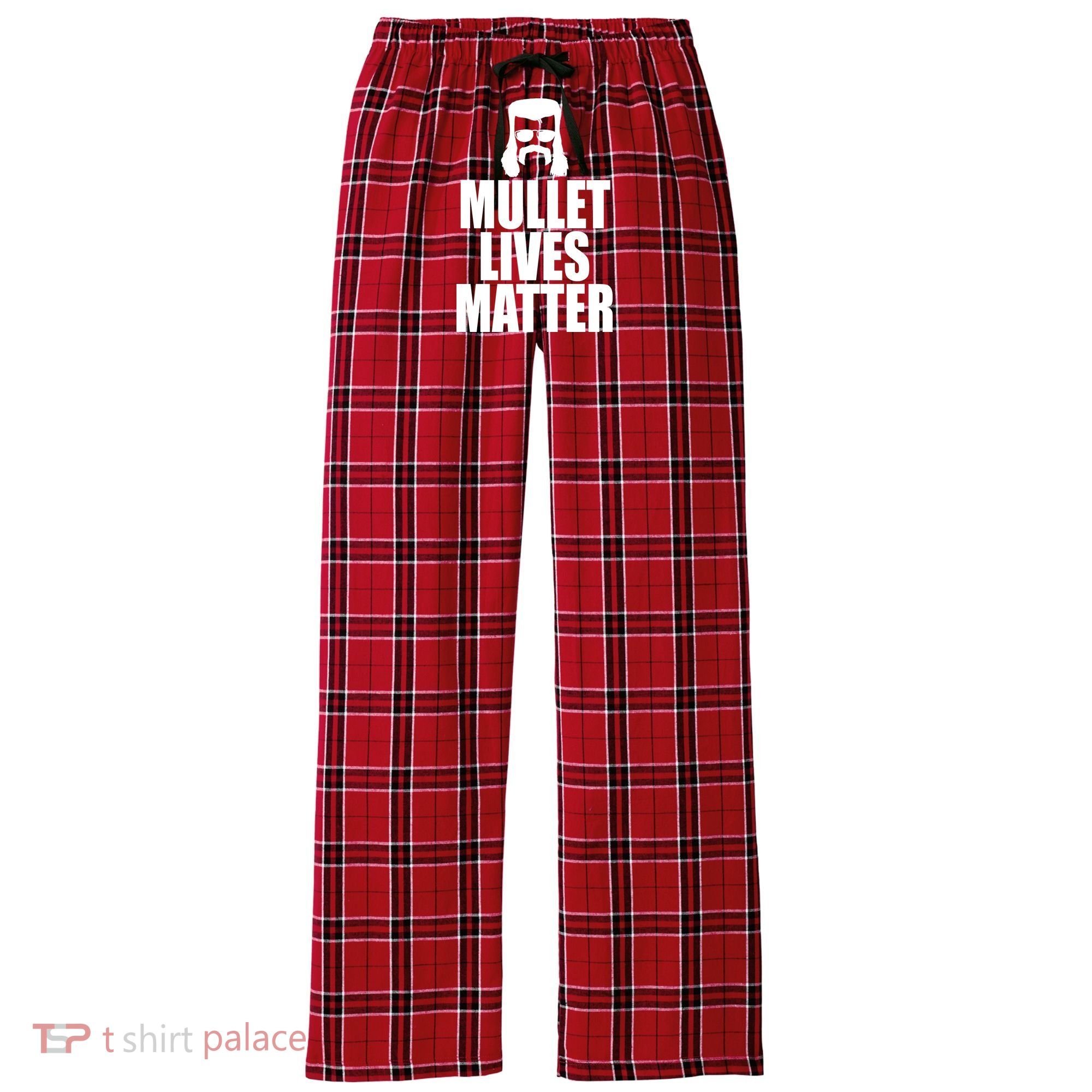Mullet Lives Matter Women's Flannel Plaid Pajama Pants