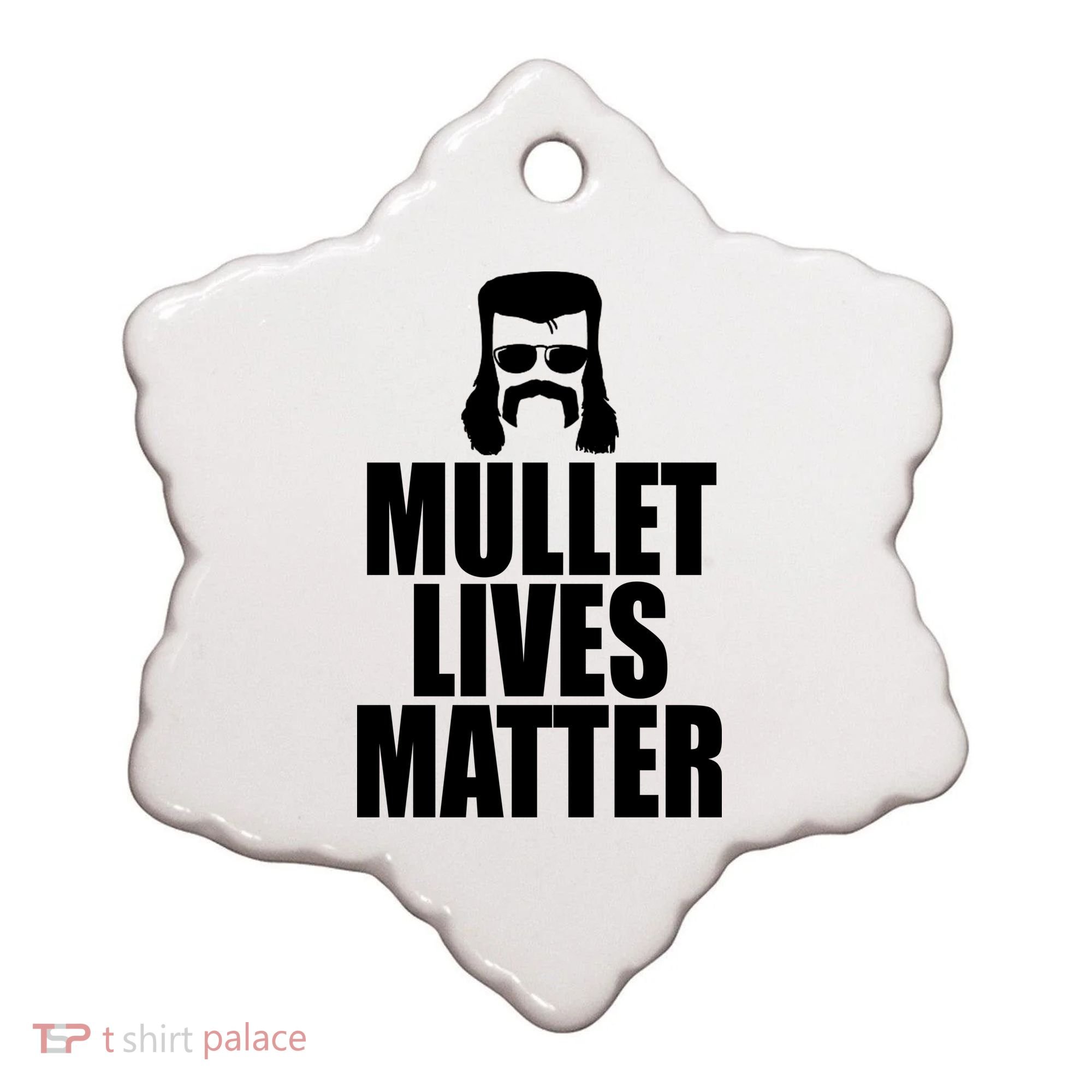 Mullet Lives Matter Ceramic Ornament
