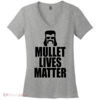Mullet Lives Matter Women's V-Neck T-Shirt thumb 0
