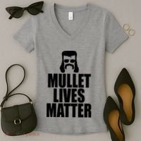 Mullet Lives Matter Women's V-Neck T-Shirt thumb 2