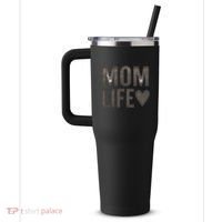 Mom Life 40oz Vacuum Insulated Stainless Steel Travel Tumbler thumb 2
