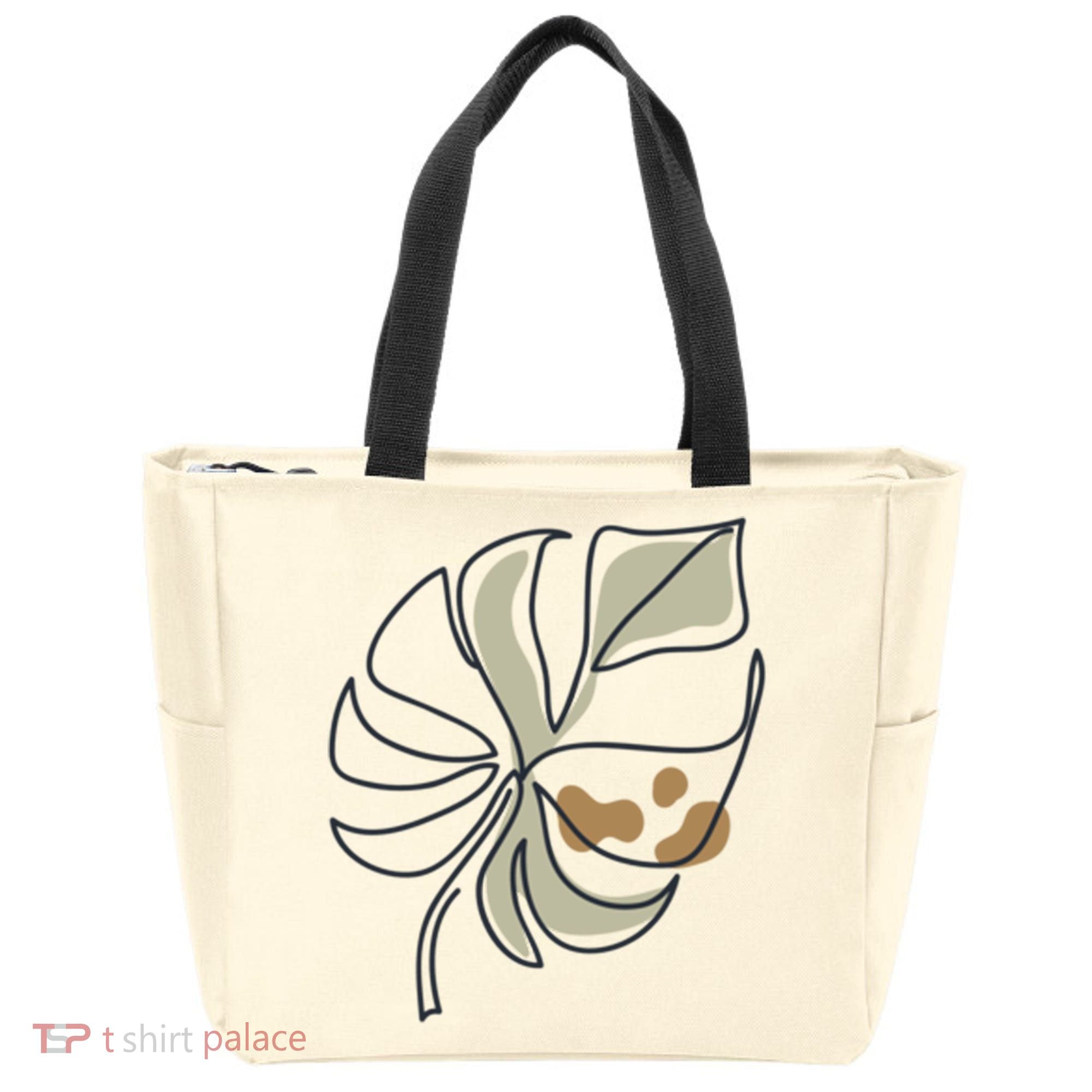 Monstera Leaf Monstera Deliciosa Cheese Plant Line Art Gift Tote Bag