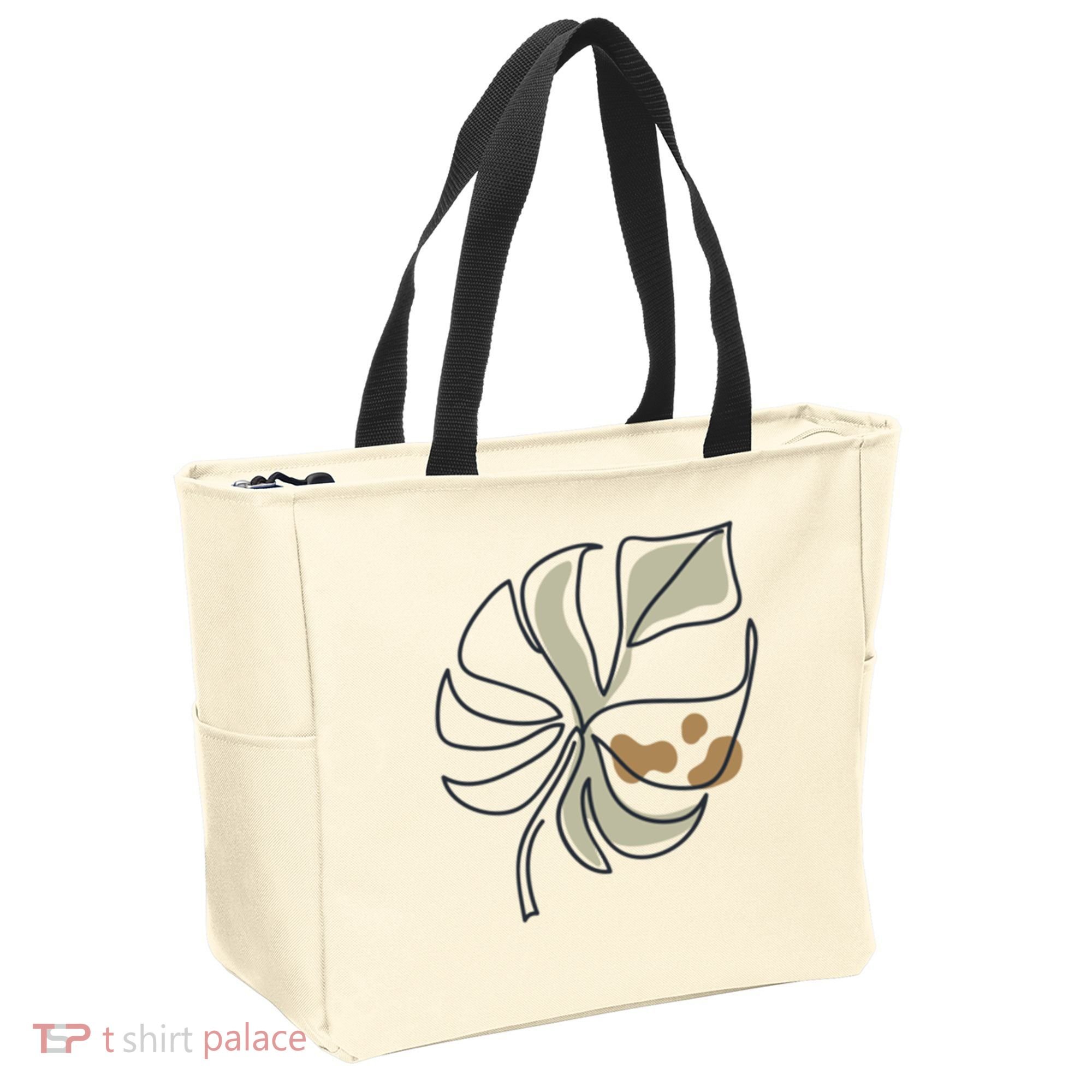 Monstera Leaf Monstera Deliciosa Cheese Plant Line Art Gift Tote Bag