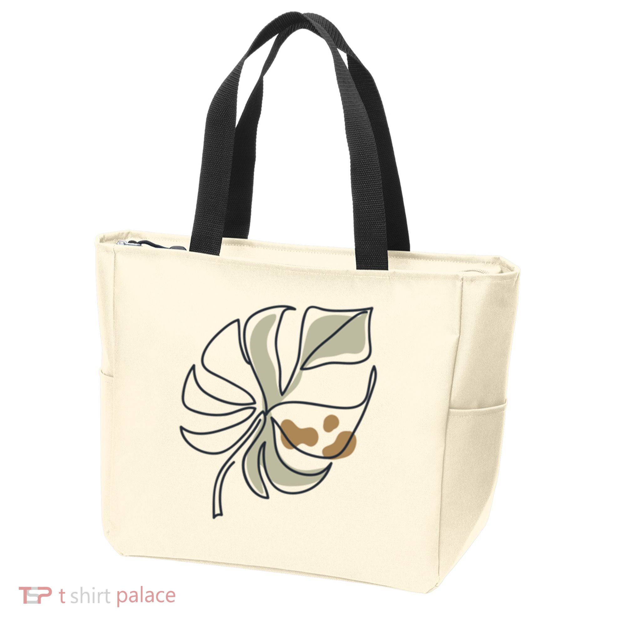 Monstera Leaf Monstera Deliciosa Cheese Plant Line Art Gift Tote Bag