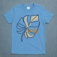 Monstera Leaf Monstera Deliciosa Cheese Plant Line Art Gift T-Shirt thumb 4