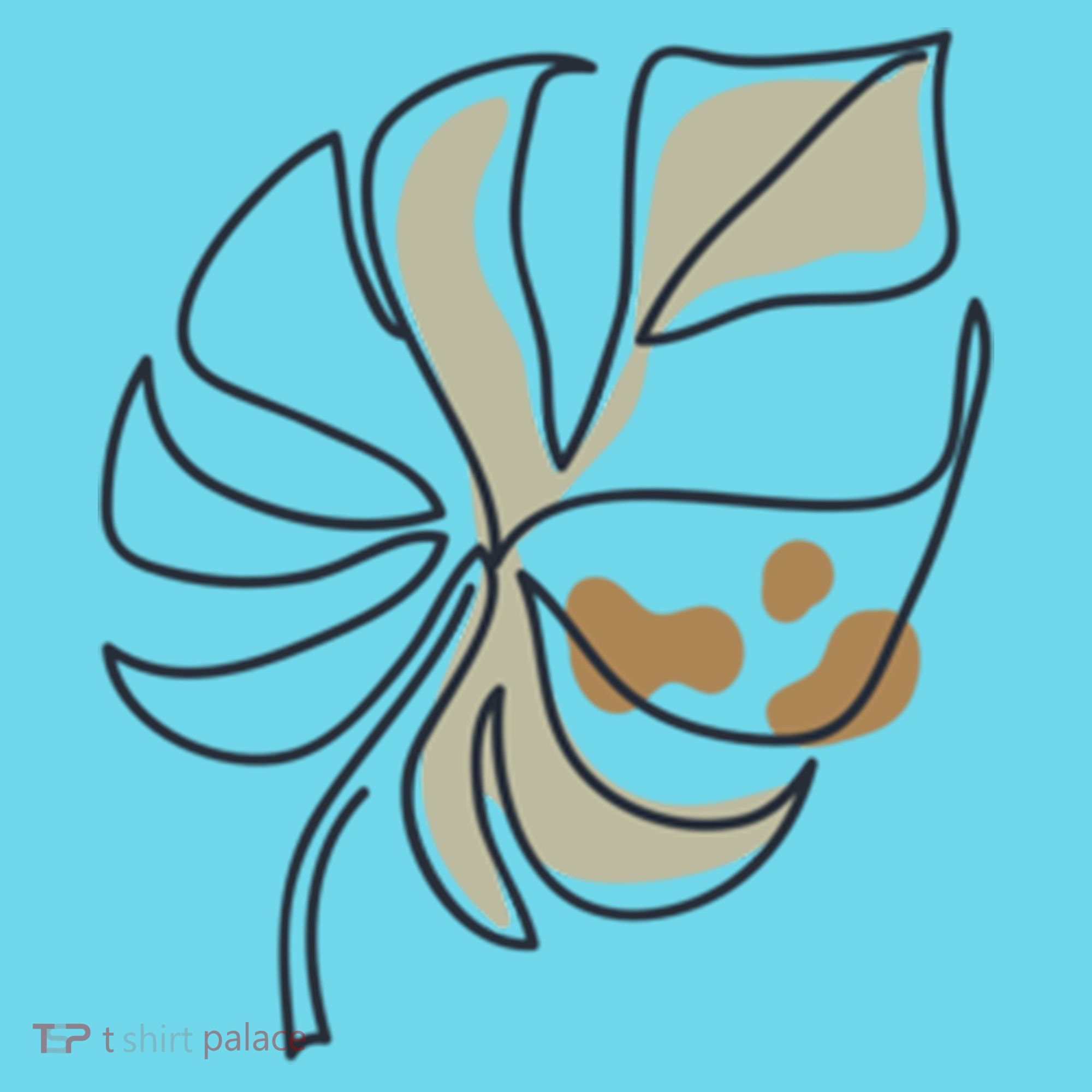 Monstera Leaf Monstera Deliciosa Cheese Plant Line Art Gift T-Shirt
