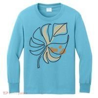 Monstera Leaf Monstera Deliciosa Cheese Plant Line Art Gift Kids Long Sleeve Shirt thumb 0