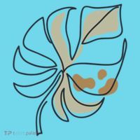 Monstera Leaf Monstera Deliciosa Cheese Plant Line Art Gift Kids T-Shirt thumb 4