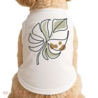 Monstera Leaf Monstera Deliciosa Cheese Plant Line Art Gift Doggie Tank thumb 0