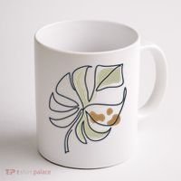 Monstera Leaf Monstera Deliciosa Cheese Plant Line Art Gift Coffee Mug thumb 1