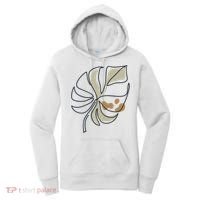Monstera Leaf Monstera Deliciosa Cheese Plant Line Art Gift Women's Hoodie thumb 0