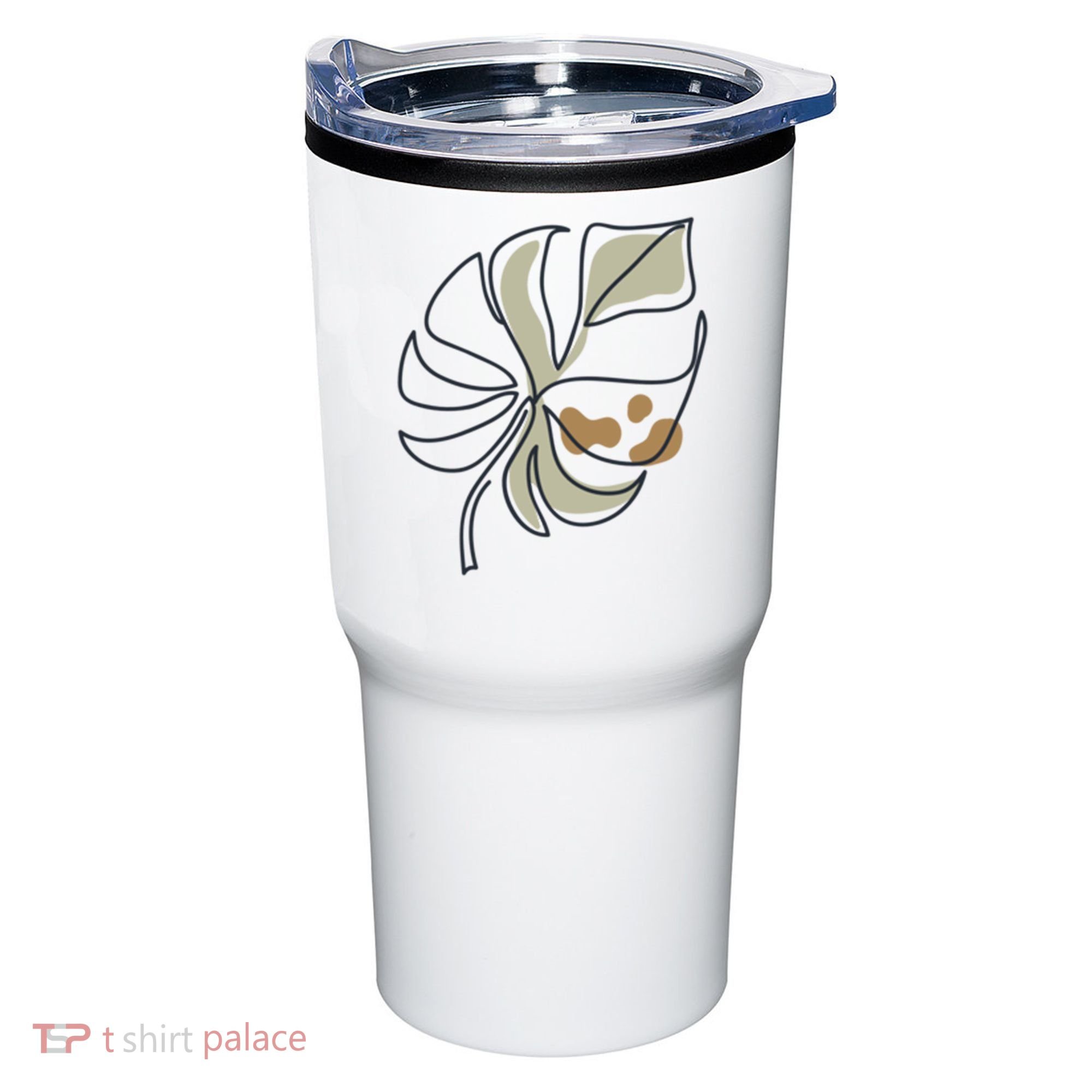 Monstera Leaf Monstera Deliciosa Cheese Plant Line Art Gift Tumbler