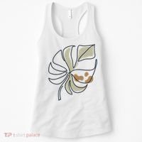 Monstera Leaf Monstera Deliciosa Cheese Plant Line Art Gift Women's Tank Top thumb 0