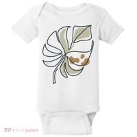 Monstera Leaf Monstera Deliciosa Cheese Plant Line Art Gift Baby Bodysuit thumb 0