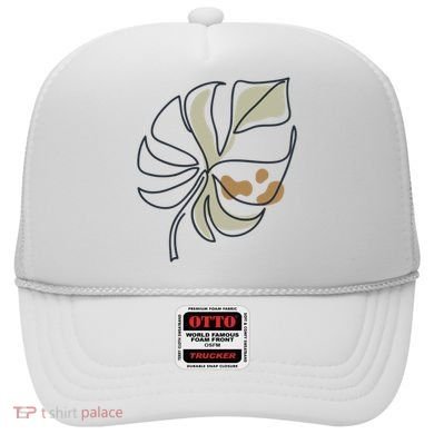 Monstera Leaf Monstera Deliciosa Cheese Plant Line Art Gift Hat