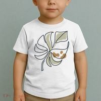 Monstera Leaf Monstera Deliciosa Cheese Plant Line Art Gift Toddler T-Shirt thumb 2