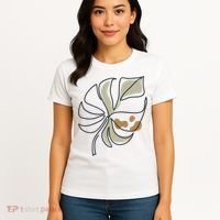 Monstera Leaf Monstera Deliciosa Cheese Plant Line Art Gift Women's T-Shirt thumb 4