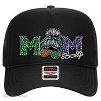 Mom Life Mothers Day Hair Bun Hat thumb 0