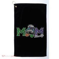 Mom Life Mothers Day Hair Bun Golf Towel thumb 0