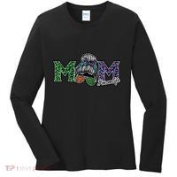 Mom Life Mothers Day Hair Bun Women's Long Sleeve Shirt thumb 0