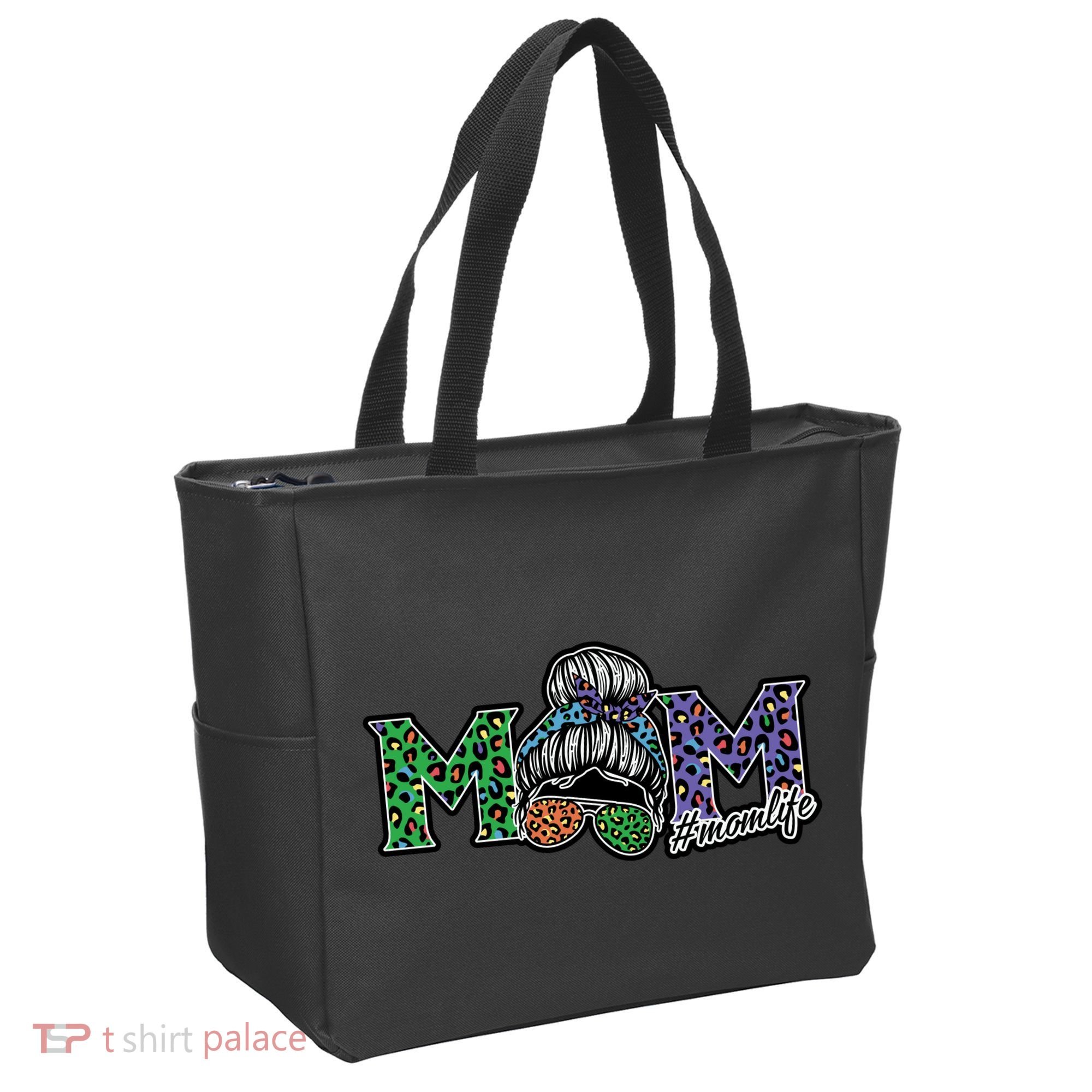 Mom Life Mothers Day Hair Bun Tote Bag