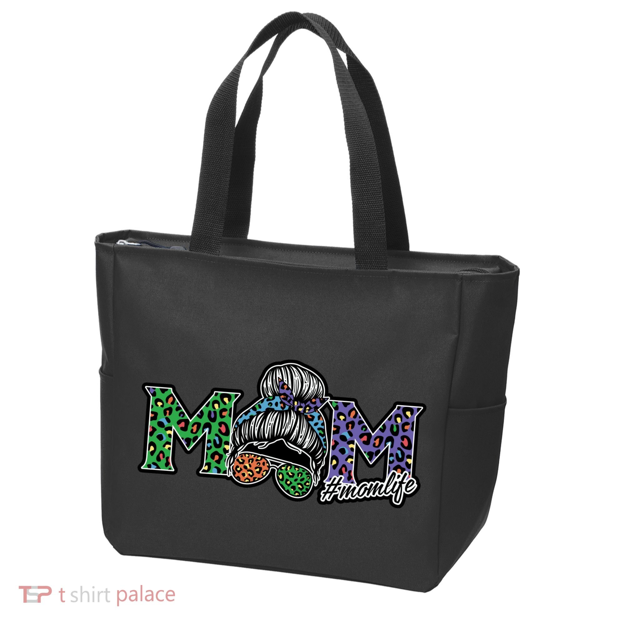 Mom Life Mothers Day Hair Bun Tote Bag