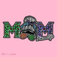 Mom Life Mothers Day Hair Bun Button thumb 1