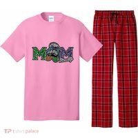 Mom Life Mothers Day Hair Bun Pajama Set thumb 0